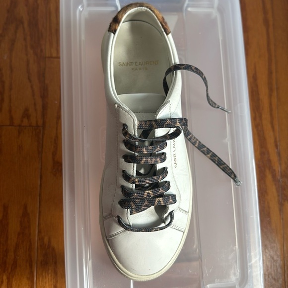 Saint Laurent “Andy” leather sneaker . - Picture 5 of 17